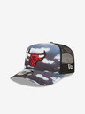 New Era Chicago Bulls Cloud All Over Print A-Frame Trucker Siltes sapka