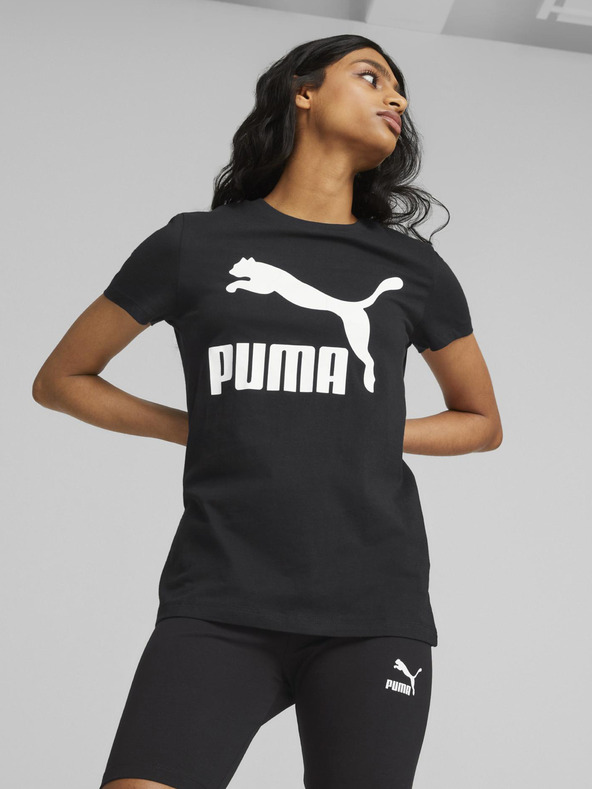 Puma Classics Logo Póló Fekete
