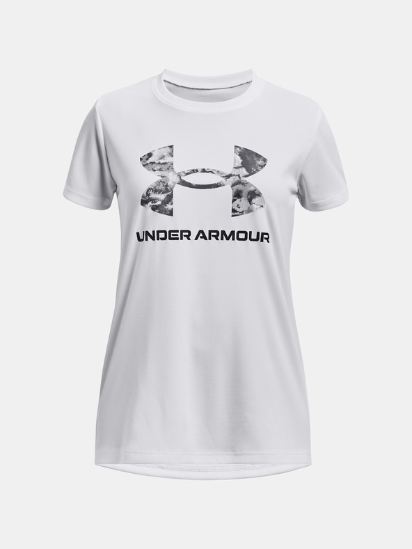 Under Armour UA Tech Print BL SSC Gyerek Póló Fehér