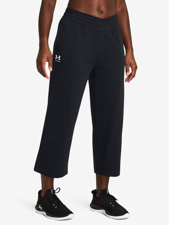 Under Armour UA Rival Terry Crop Wide Leg Melegítőnadrág Fekete