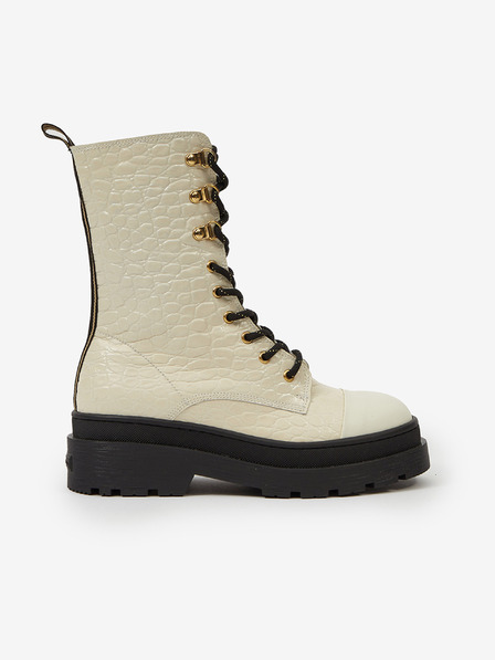 Scotch & Soda Aubri Mid Boot Off White Croco Bokacsizma