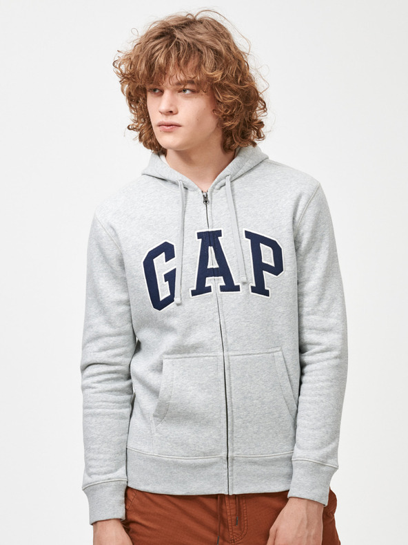 GAP Zip Logo Melegítőfelsők Szürke akciós termékkép 1