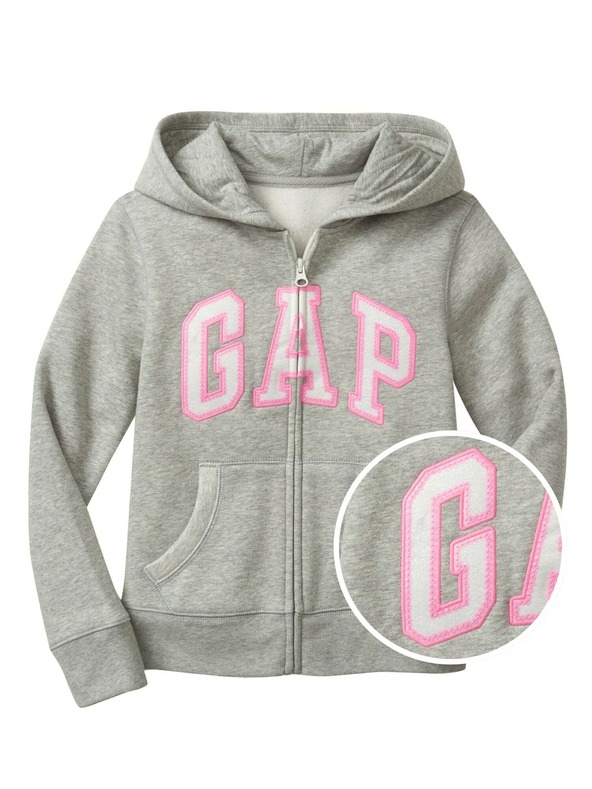 GAP Logo zip hoodie Melegítő felső Szürke akciós termékkép 1