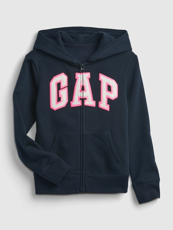 GAP Logo zip hoodie Melegítő felső Kék termék 2. képe