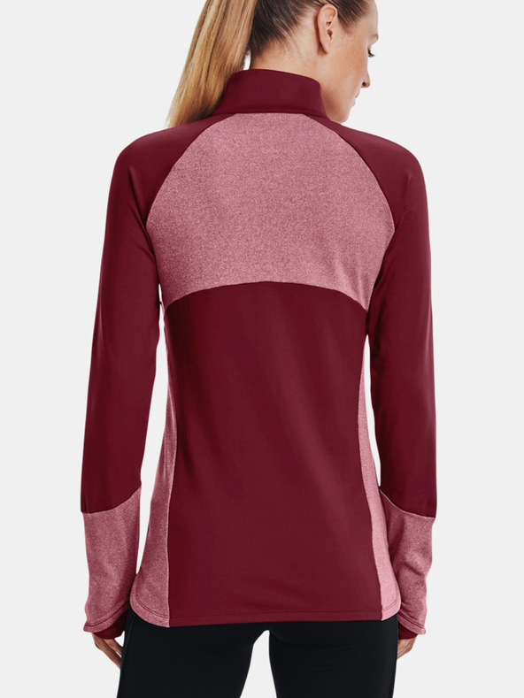 Under Armour UA ColdGear 1/2 Zip-RED Melegítő felső Piros termék 2. képe