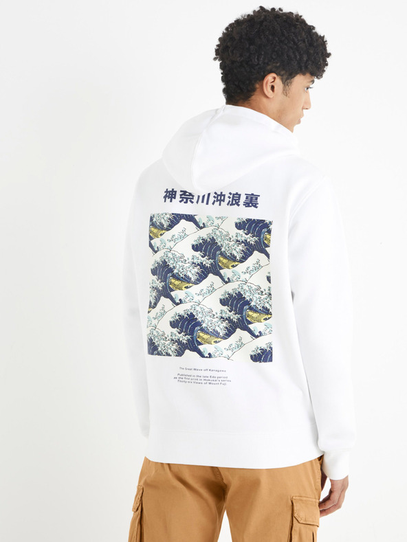 Celio Hokusai Melegítő felső Fehér termék 2. képe