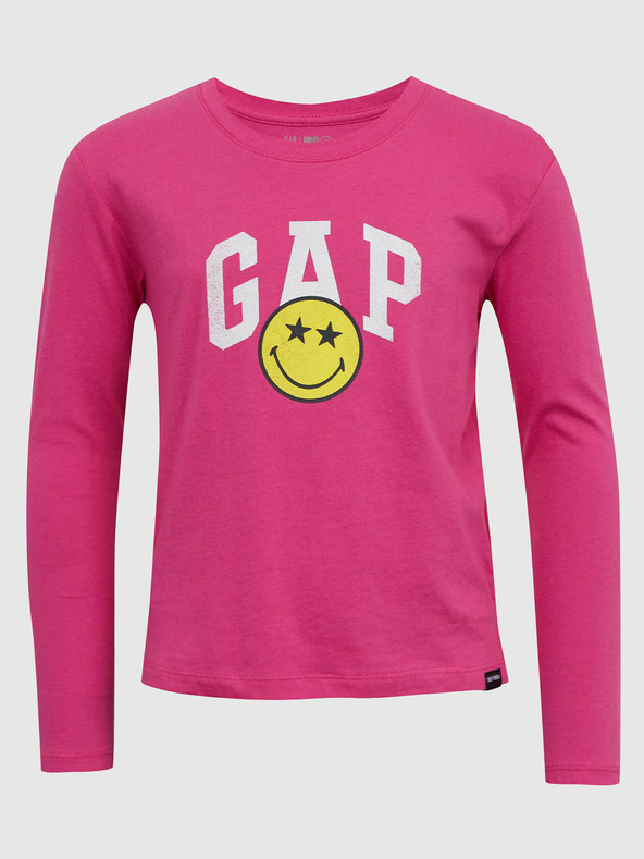 GAP Gap & Smiley® Gyerek Póló Rózsaszín