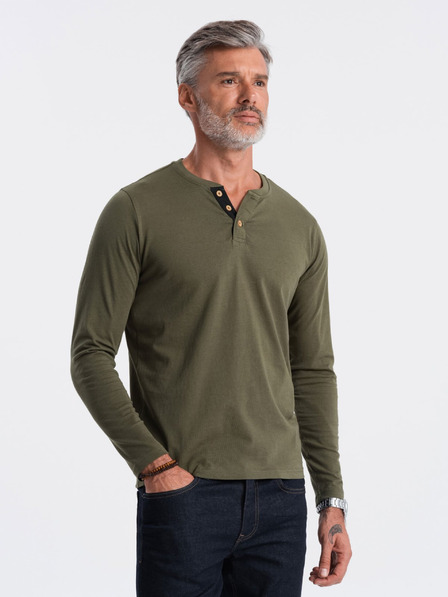 Ombre Clothing Henley Póló