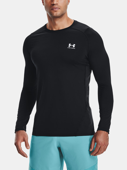 Under Armour HG Armour Fitted LS - černá Póló