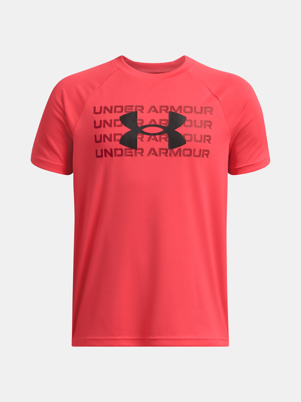 Under Armour UA B Tech WM Logo SS Póló Piros akciós termékkép 1