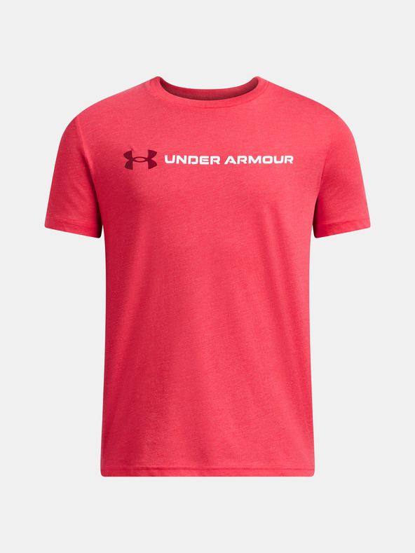 Under Armour UA B Logo Wordmark SS Gyerek Póló Piros akciós termékkép 1