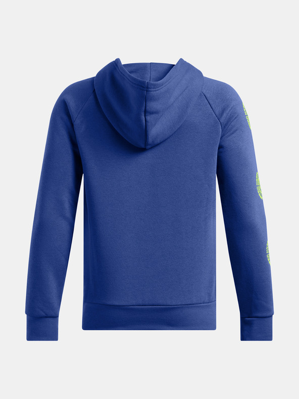 Under Armour UA B Rival Flc SpiralLogo HD Gyerek Melegítőfelsők Kék termék 2. képe