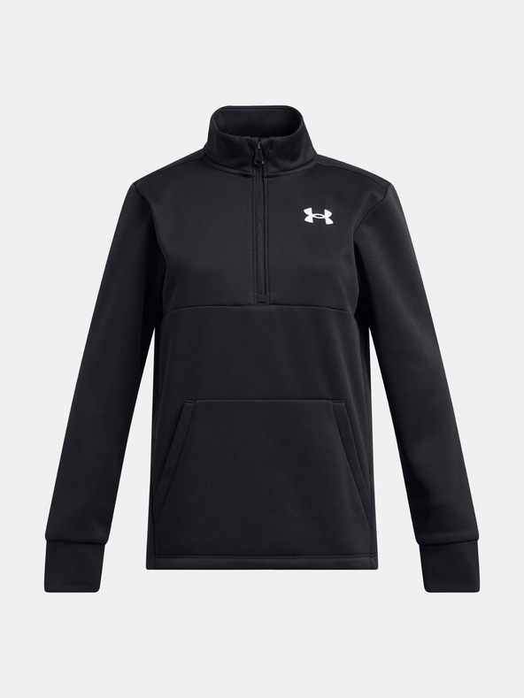 Under Armour Armour Fleece 1/2 Zip-BF Gyerek Melegítőfelsők Fekete akciós termékkép 1