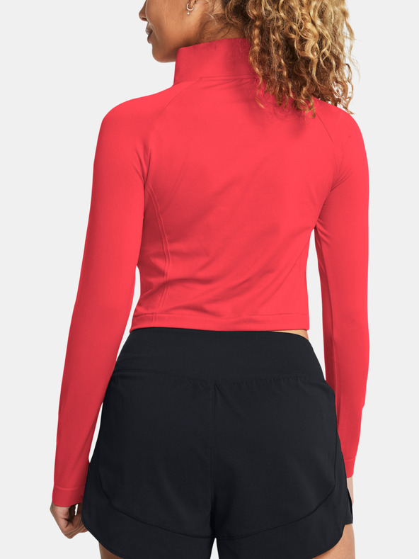Under Armour Vanish Seamless 1/4 Zip Crop Póló Piros termék 2. képe
