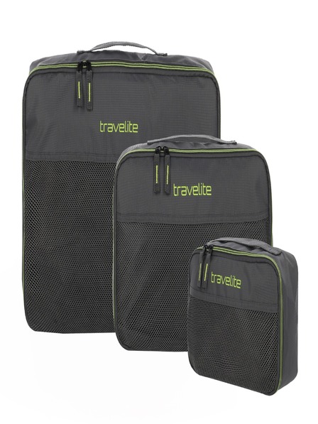 Travelite Packing Cubes S,M,L Anthracite Készlet