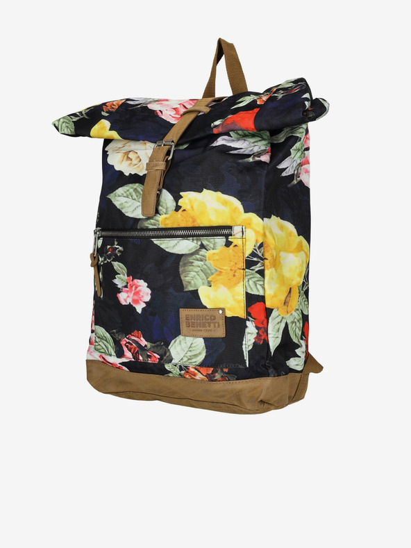 Enrico Benetti Santiago 15" Notebook Backpack Multi Roses Hátizsák Lila termék 2. képe