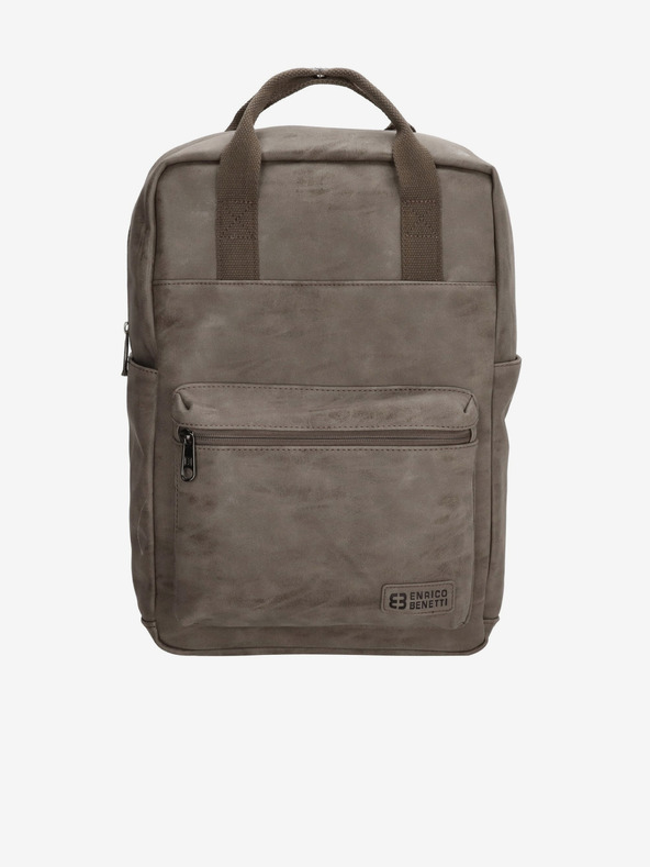 Enrico Benetti Rotterdam 13" Notebook Medium Taupe Hátizsák Szürke akciós termékkép 1
