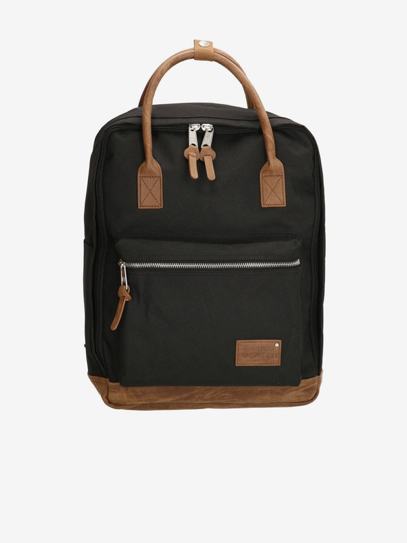 Enrico Benetti Santiago Notebook 17 l Black Hátizsák Fekete akciós termékkép 1