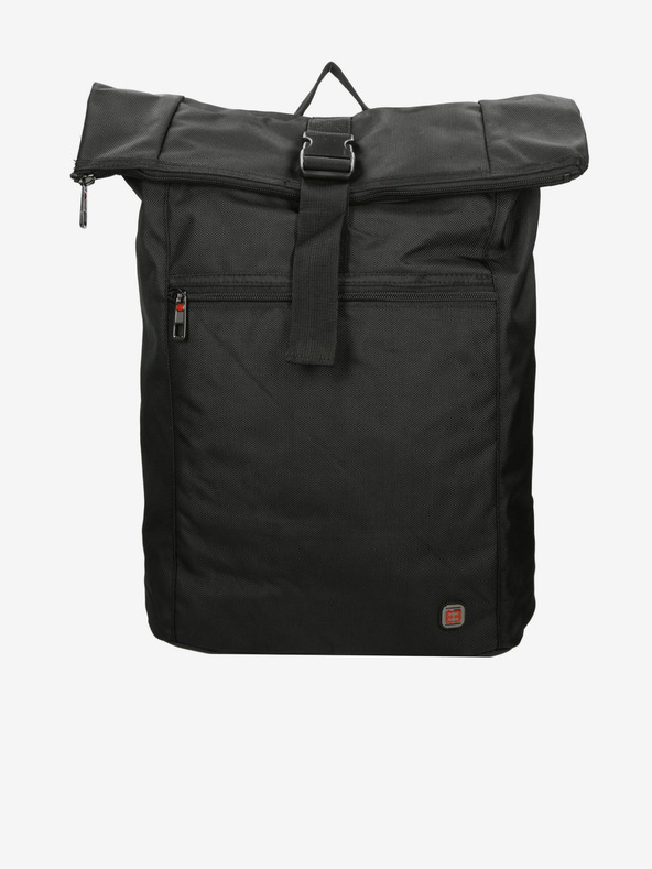 Enrico Benetti Cornell 17" Notebook Roll Top Black Hátizsák Fekete termék 2. képe