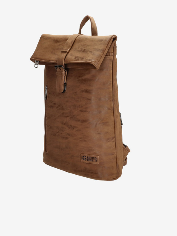 Enrico Benetti Rotterdam 15" Notebook 15 l Camel Hátizsák Barna akciós termékkép 1