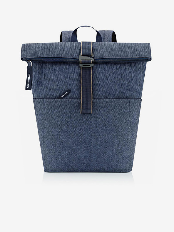 Reisenthel Rolltop Herringbone Dark Blue Hátizsák Kék akciós termékkép 1