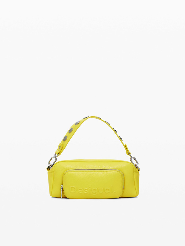Desigual Half Logo Prad Kézitáska Sárga akciós termékkép 1