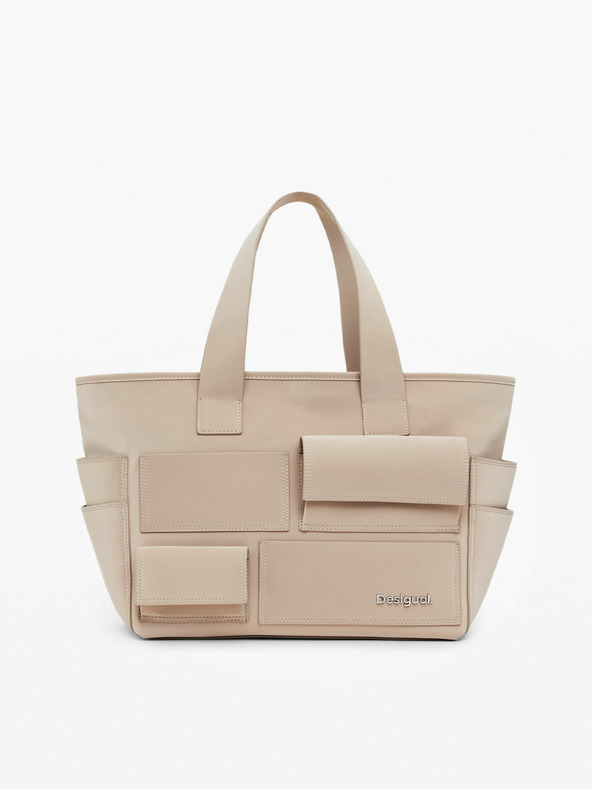 Desigual Pocket Face Pravia Kézitáska Bézs termék 2. képe