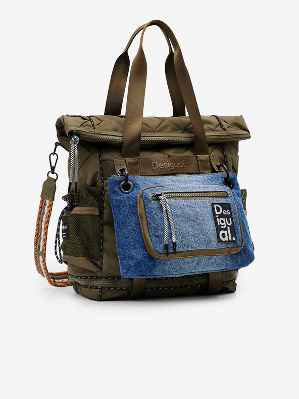 Desigual Modularis Braided Voyager Hátizsák Zöld akciós termékkép 1