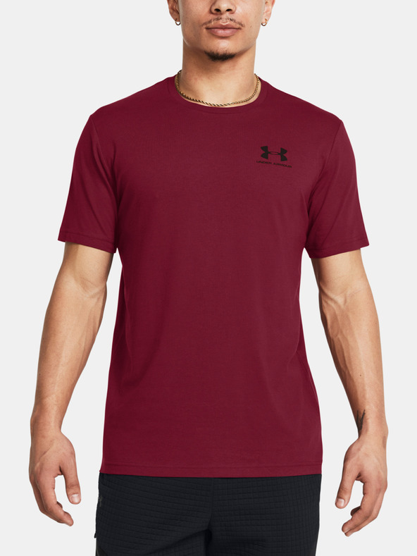 Under Armour UA M SPORTSTYLE LC SS Póló Piros akciós termékkép 1