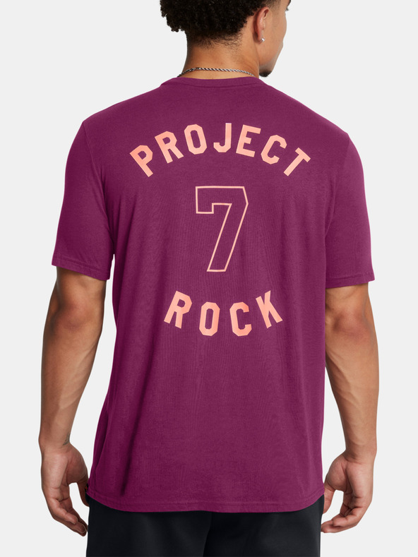 Under Armour UA Project Rock 7 SS Póló Lila termék 2. képe