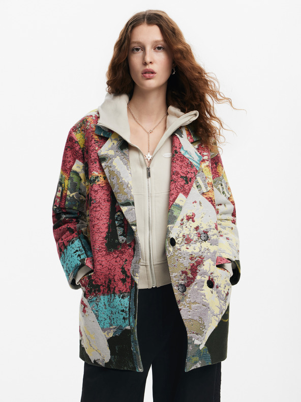 Desigual Poster Lacroix Kabát Rózsaszín termék 2. képe