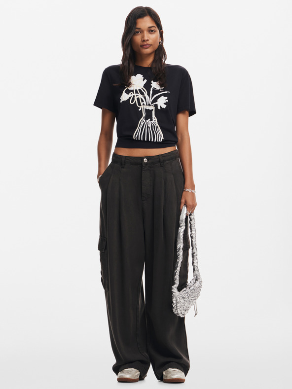 Desigual Shadow Póló Fekete termék 2. képe