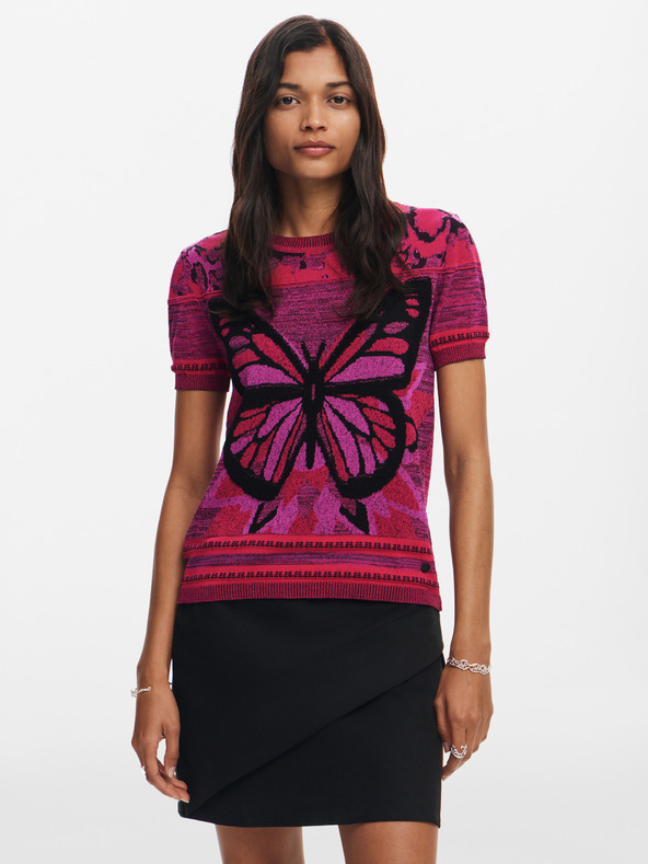 Desigual Butterfly Póló Rózsaszín termék 2. képe