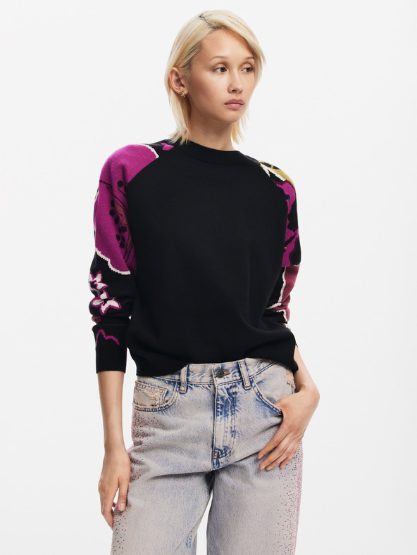 Desigual Barrie Pulóver Fekete termék 2. képe