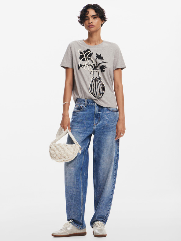 Desigual Shadow Póló Szürke termék 2. képe