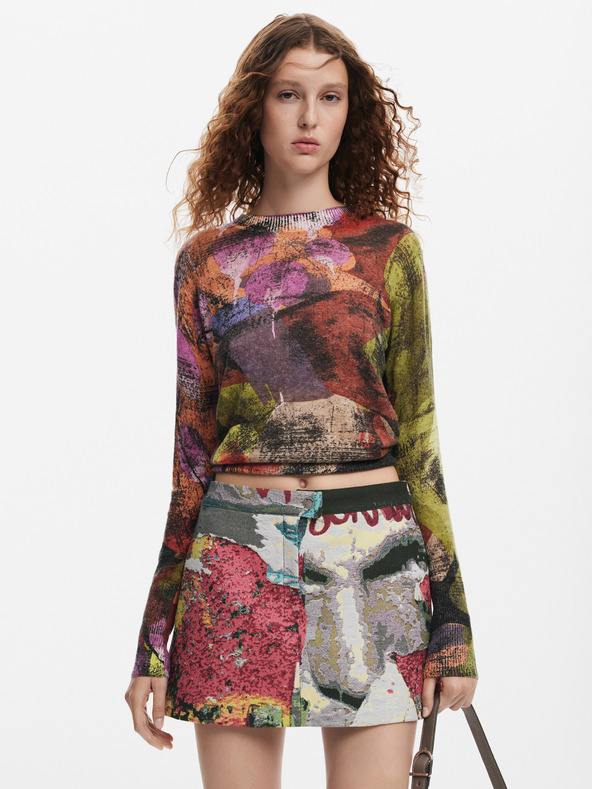 Desigual Poster Lacroix Szoknya Rózsaszín termék 2. képe