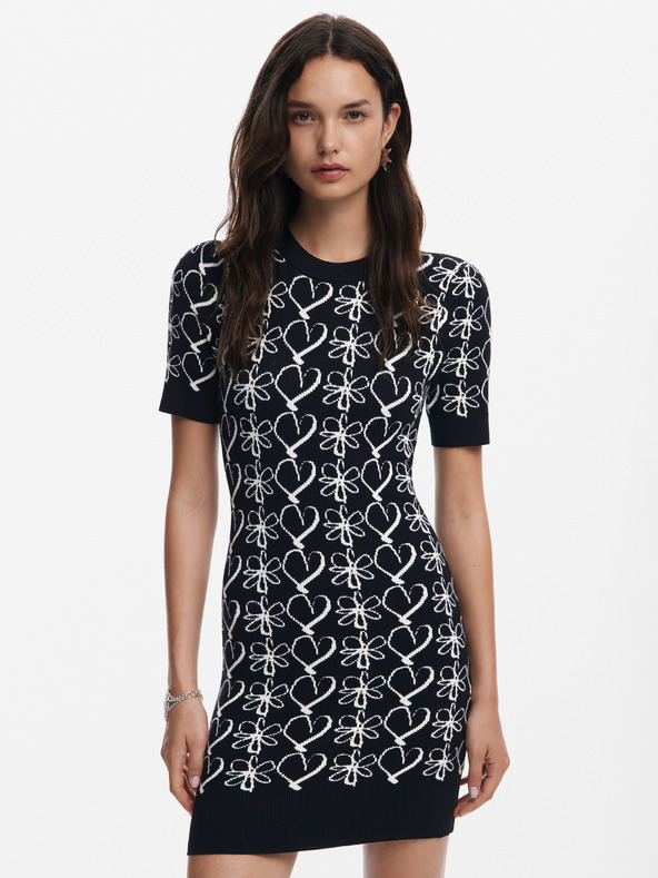 Desigual Coeurs Lacroix Ruha Fekete termék 2. képe