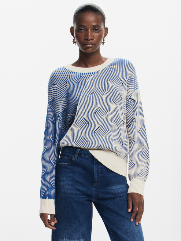 Desigual Ottawa Pulóver Kék termék 2. képe