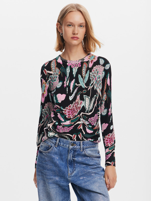 Desigual Manchester Pulóver Fekete termék 2. képe