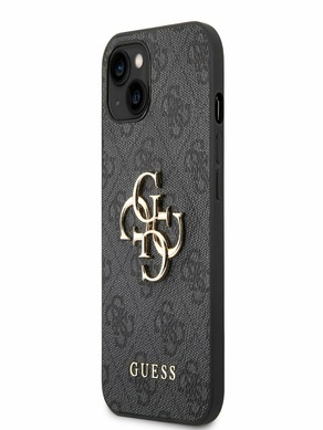 Guess PU 4G Metal Logo iPhone 14 Plus Grey Telefontok