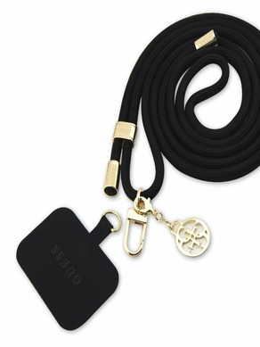 Guess Crossbody Cord 4G Charm Gold/Black Telefontok