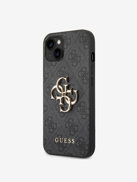 Guess PU 4G Metal Logo iPhone 14 Plus Grey Telefontok