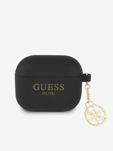 Guess 4G Charm Silikonové AirPods 3 Black Tok