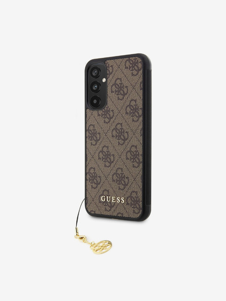 Guess 4G Charm Zadní Kryt pro Samsung Galaxy A34 5G Brown Telefontok