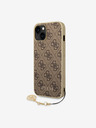 Guess 4G Charm Zadní Kryt pro iPhone 14 Brown Telefontok