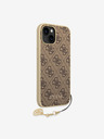 Guess 4G Charm Zadní Kryt pro iPhone 14 Brown Telefontok