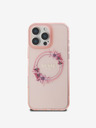 Guess IML Flowers Ring MagSafe Zadní Kryt pro iPhone 16 Pro Pink Telefontok