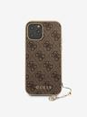 Guess 4G Charm Zadní Kryt pro iPhone 12/12 Pro 6.1 Brown Telefontok