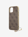 Guess 4G Charm Zadní Kryt pro iPhone 12/12 Pro 6.1 Brown Telefontok