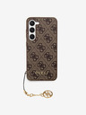 Guess 4G Charm Zadní Kryt pro Samsung Galaxy S23 Brown Telefontok